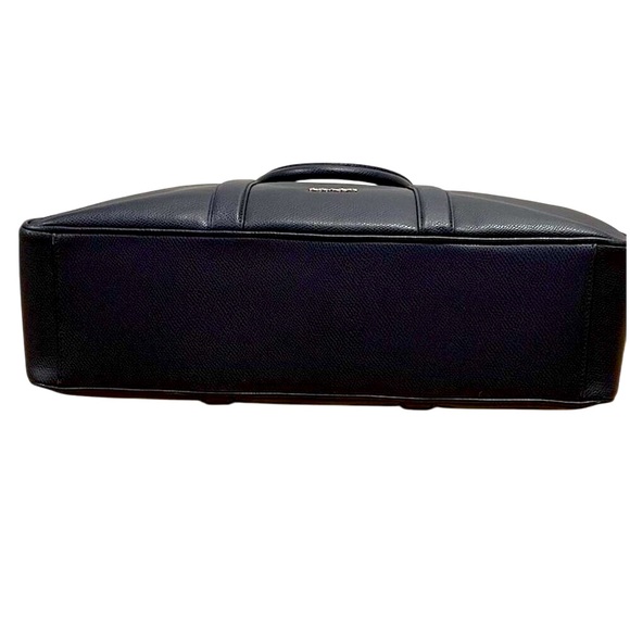 Coach Metropolitan Perry Blue Leather Laptop Bag Large - Picture 8 of 16